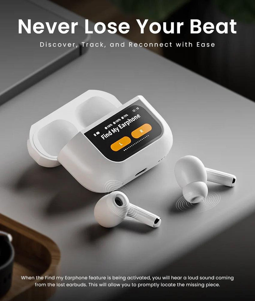 A9 Pro ANC/ENC Display Wireless Earbuds