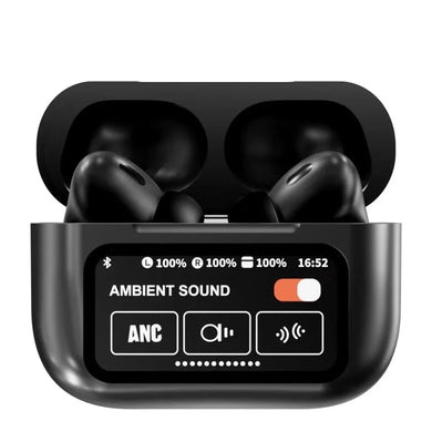 A9 Pro Black ANC/ENC Display Wireless Earbuds